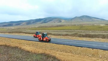 Azerbaijan launches asphalt pavement installation to leading to Sugovushan and Talysh 
