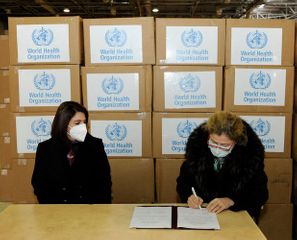 WHO hands over 1 million medical masks to TABIB
