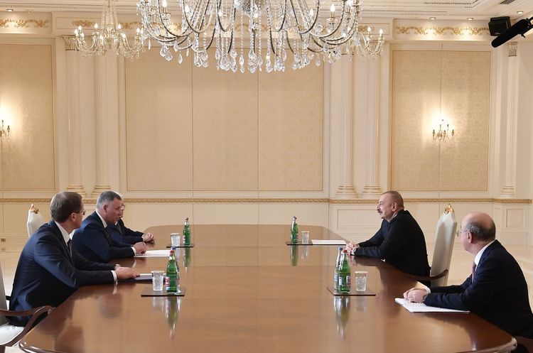 President Ilham Aliyev received Russian minister of emergencies