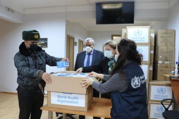 WHO donated 250 thousand medical masks to Medical Department of the Ministry of Justice of Azerbaijan 