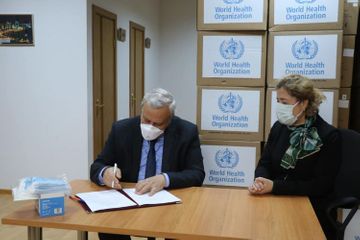 WHO donated 250 thousand medical masks to Medical Department of the Ministry of Justice of Azerbaijan 