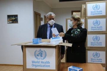 WHO donated 250 thousand medical masks to Medical Department of the Ministry of Justice of Azerbaijan 