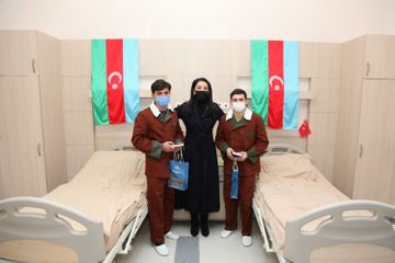 Azerbaijani Ombudsman visited military servicemen wounded in Patriotic War