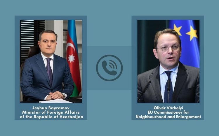Azerbaijani FM holds phone conversation with European Commissioner Oliver Varhelyi