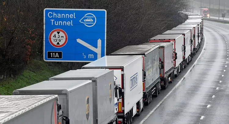 UK Transport Secretary says 36 truck drivers stuck near dover test positive for COVID-19