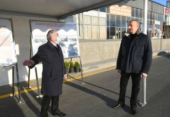 President Ilham Aliyev views work done on renovated section of Baku-Guba-Russian Federation state border highway