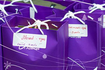 “Azercell Volunteers” and friends fulfilled the New Year wishes of children