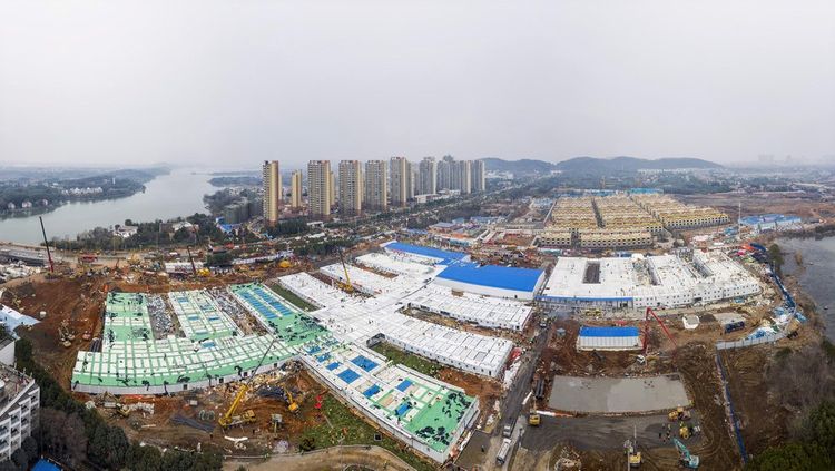 Built in 10 days, China’s virus hospital takes 1st patients