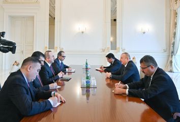 President Ilham Aliyev receives Turkish Foreign Minister Mevlut Cavusoglu - UPDATED