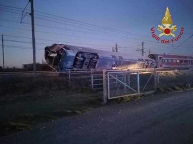 Two dead as train derails near Milan
