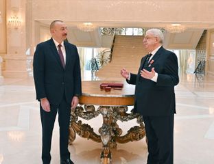 President Ilham Aliyev presented "Sharaf" Order to Mikhail Gusman - UPDATED