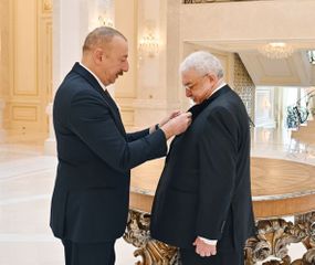 President Ilham Aliyev presented "Sharaf" Order to Mikhail Gusman - UPDATED
