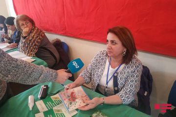Khankendi residents cast their votes in parliamentary election