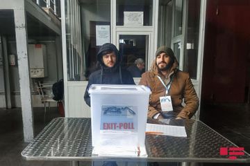 Khankendi residents cast their votes in parliamentary election