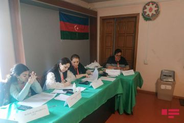 Khankendi residents cast their votes in parliamentary election