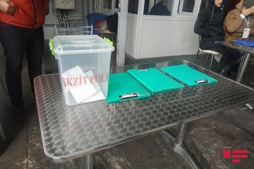 Khankendi residents cast their votes in parliamentary election
