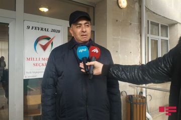 Khankendi residents cast their votes in parliamentary election
