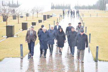 Head of Turkey-Azerbaijan inter-parliamentary friendship group attends Guba Genocide Memorial Complex