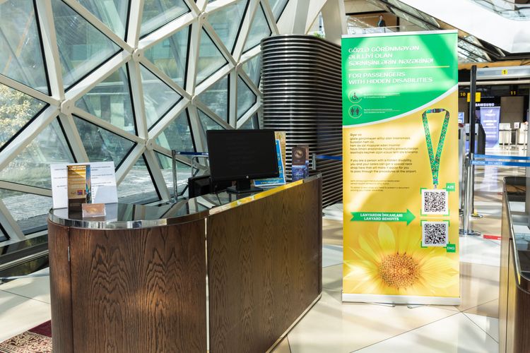 Passengers with invisible disabilities will be served at Heydar Aliyev International Airport as priority