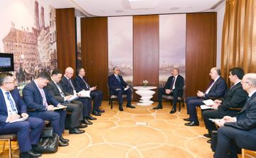 President Ilham Aliyev meets with President of Kazakhstan