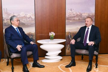 President Ilham Aliyev meets with President of Kazakhstan