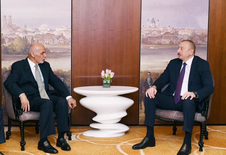 President Ilham Aliyev met with Afghan President Mohammad Ashraf Ghani in Munich - UPDATED