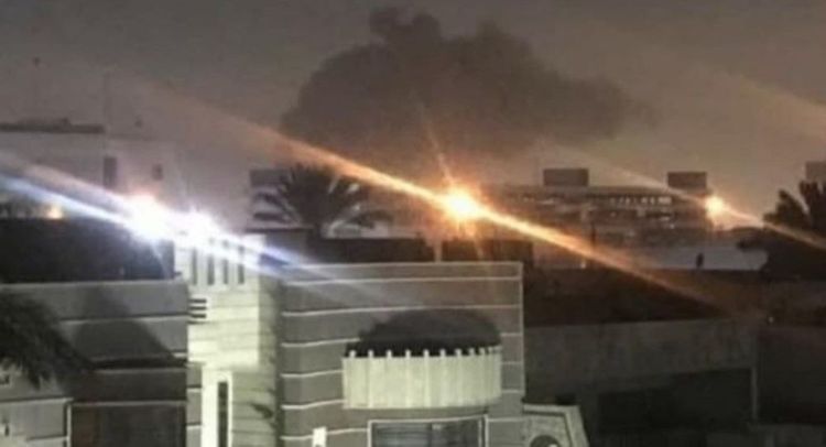 Blasts hit U.S. coalition base in Baghdad, damage unknown