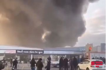 Azerbaijani MES extinguishes the fire at "Sadarak" Shopping Centre in Baku - PHOTO - VIDEO - UPDATED-2