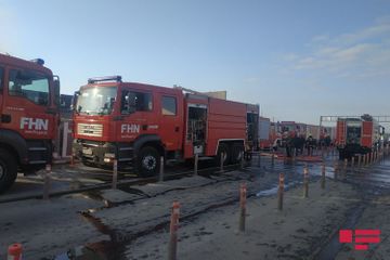 Azerbaijani MES extinguishes the fire at "Sadarak" Shopping Centre in Baku - PHOTO - VIDEO - UPDATED-2