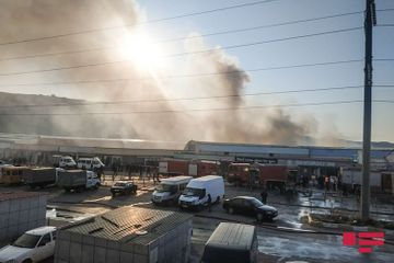 Azerbaijani MES extinguishes the fire at "Sadarak" Shopping Centre in Baku - PHOTO - VIDEO - UPDATED-2