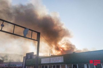 Azerbaijani MES extinguishes the fire at "Sadarak" Shopping Centre in Baku - PHOTO - VIDEO - UPDATED-2