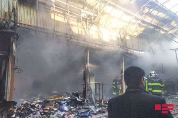 Azerbaijani MES extinguishes the fire at "Sadarak" Shopping Centre in Baku - PHOTO - VIDEO - UPDATED-2