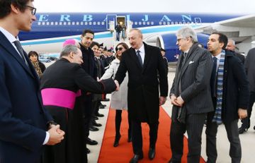 Azerbaijani President embarks on state visit to Italy