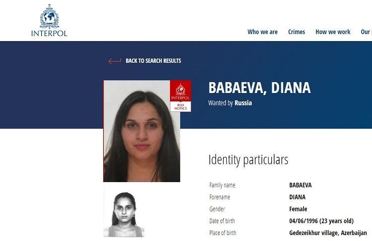 Russia puts Azerbaijani woman on Interpol wanted list on charges of joining terrorists