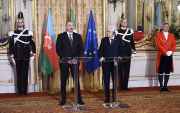 Azerbaijani, Italian presidents made press statements  - UPDATED