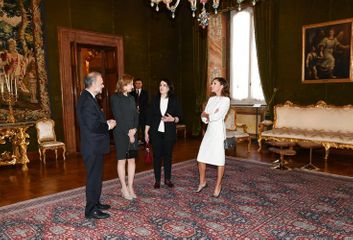 First lady Mehriban Aliyeva viewed Quirinale Palace in Rome - UPDATED