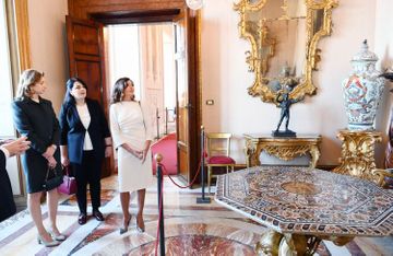 First lady Mehriban Aliyeva viewed Quirinale Palace in Rome - UPDATED