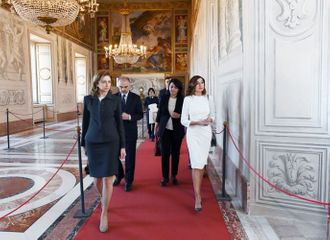 First lady Mehriban Aliyeva viewed Quirinale Palace in Rome - UPDATED
