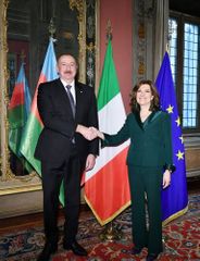 Azerbaijan’s President Ilham Aliyev meets with President of Italian Senate