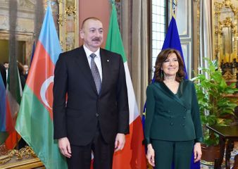 Azerbaijan’s President Ilham Aliyev meets with President of Italian Senate