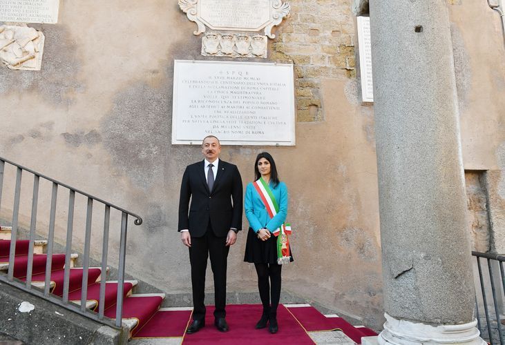 Azerbaijani President meets with Mayor of Rome  - PHOTO