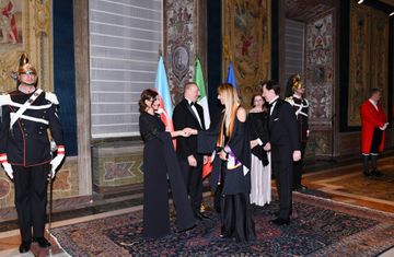 State dinner hosted in honor of President Ilham Aliyev in Rome