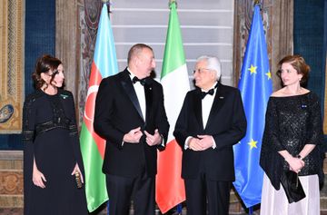 State dinner hosted in honor of President Ilham Aliyev in Rome