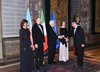 State dinner hosted in honor of President Ilham Aliyev in Rome
