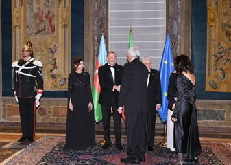 State dinner hosted in honor of President Ilham Aliyev in Rome