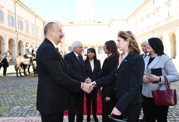 Official seeing-off ceremony was held for President Ilham Aliyev in Rome