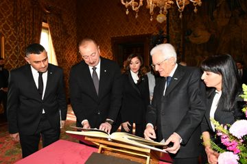 Official seeing-off ceremony was held for President Ilham Aliyev in Rome