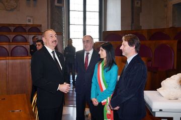 Azerbaijani President meets with Mayor of Rome  - PHOTO