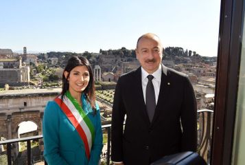Azerbaijani President meets with Mayor of Rome  - PHOTO
