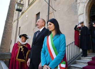 Azerbaijani President meets with Mayor of Rome  - PHOTO